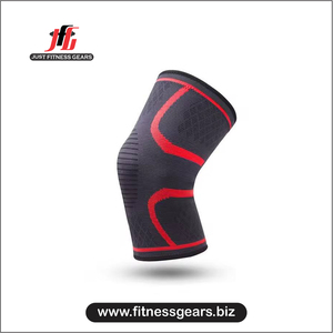 JUST FITNESS GEARS Genouillère de compression pour la musculation, en nylon et coton respirants, avec fermeture auto-agrippante, unisexe adulte - Product Image 5