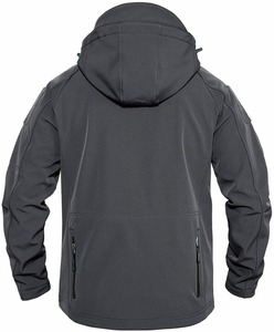 Chaqueta Softshell para Hombre, Diseño Moderno y Ligero para Otoño, Ajustable por Delante, Muy Solicitada, Chaqueta de Invierno Ecológica de Lona - Product Image 2