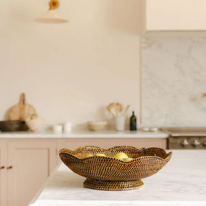 Plateau de service en rotin naturel tressé fait main, meilleur vendeur, fournisseur en gros, plateau en rotin pour table à manger, décoration intérieure - Product Image 1