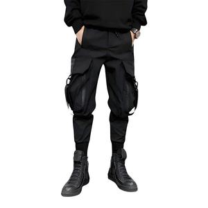 Pantalon cargo techwear pour homme, streetwear urbain, multi-poches, joggers tactiques, cyberpunk, hip hop, darkwear, pantalon harem fonctionnel - Product Image 2