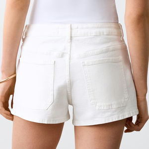 Pantalones Cortos de Mezclilla Casuales de Alta Calidad / Económicos, a la Moda, de Verano, Ajuste Holgado, Lavado Vintage, Elegantes - Product Image 6