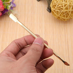 Pousse-cuticules professionnel haut de gamme en acier inoxydable, carré angulaire, personnalisé, pour manucure et pédicure, soin des ongles, beauté - Product Image 2