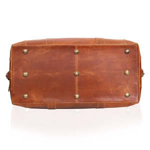 Bolsa de Viaje de Cuero Genuino de Grano Completo, Estilo Vintage, Bolsa de Fin de Semana para Hombre con Cierres Resistentes e Interior Espacioso - Product Image 3