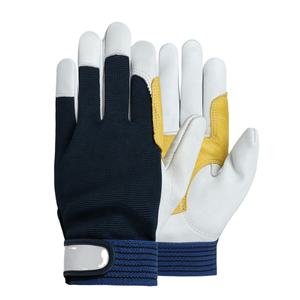 Guantes de seguridad de cuero de vaca de grano completo para hombre para conducir, construcción, uso en motocicletas, venta al por mayor, guantes de trabajo de metal - Product Image 1