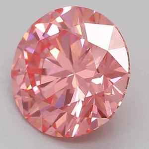 Diamante Cultivado en Laboratorio de Corte Redondo de 0.81CT, Color Rosa Intenso, Certificado IGI, Diamante Suelto CVD para Anillos, Pendientes y Joyería - Product Image 2