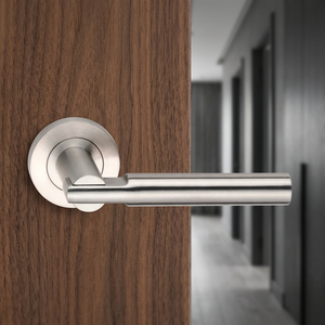 Poignée de meuble tendance à levier, design moderne, nickel poli, quincaillerie durable pour la maison, le bureau, la chambre et la salle de bain - Product Image 2