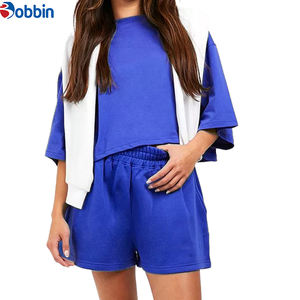 Conjunto Deportivo de Verano Estilo Hip Hop para Mujer, Ecológico, de Secado Rápido, Transpirable, con Franjas Laterales, Camiseta Corta Casual hasta la Rodilla, Estilo Vintage - Product Image 5