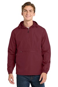 <b>Men's</b> Lightweight <b>Pullover</b> Anorak Windbreaker <b>Jacket</b> Hooded Half Zip Outdoor Sports Casual <b>Jacket</b> with Kangaroo Pocket Custom - Product Image 3