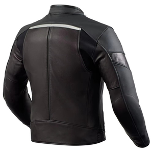 Chaqueta de Motociclista Deportiva de Cuero Genuino de Primera Calidad con Cierre de Cremallera y Cuello Alto, Chaqueta de Motociclista Deportiva de Moda - Product Image 2