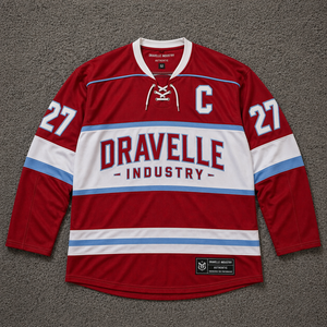 Premium Ice Hockey Jersey Custom Team Wear Unisex Air Knit Mesh Fabric Printed Embroidered Tackle Twill Breathable Pro Hockey - Product Image 1