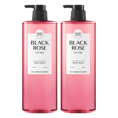 Paquete de 2 Jabones Líquidos Corporales Perfumados con Aroma a Rosa Negra, 760g, con Agua de Rosas para la Limpieza Corporal - Product Image 1