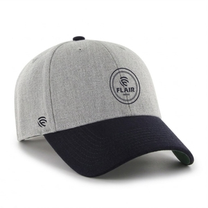Custom Two-Tone Heather Gray & <b>Navy</b> Adjustable <b>Baseball</b> <b>Cap</b> | 6 Panel Structured Sports <b>Cap</b> | Snapback Closure - Product Image 2