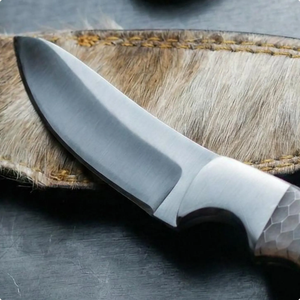 Handcrafted Stainless Steel Fixed <b>Blade</b> <b>Knife</b> with Honeycomb Pattern Handle-Outdoor Camping & Collectible OEM Ready to Ship - Product Image 3