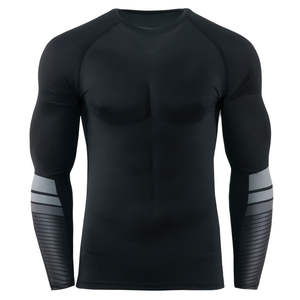 Camiseta de Compresión Personalizada para Hombre, Manga Larga, Protección UV, Transpirable, Ecológica, para Gimnasio y Fitness - Product Image 1