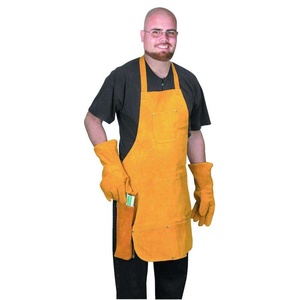 Premium Quality Side Cowhide Split Leather <b>Fire</b> Retardant Welding Apron Industrial Safety Working Welder Aprons for Sparks - Product Image 1