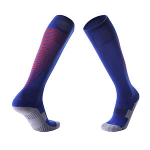 Calcetines de béisbol personalizados de alta calidad y duraderos para exteriores, de color sólido para otoño, informales, al por mayor, calcetines de punto tipo tripulación con suela. - Product Image 1
