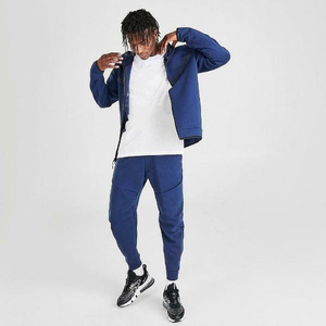 Conjunto de Chándal de Forro Polar Térmico de Lujo de Algodón con Capucha, Sudadera y Pantalón Jogger, Cortavientos, Unisex, de Gran Venta - Product Image 3