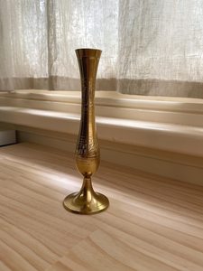 Vase à fleurs en cuivre gravé fait main, design moderne, écologique, à large ouverture, pour la décoration de mariage et la maison - Product Image 5