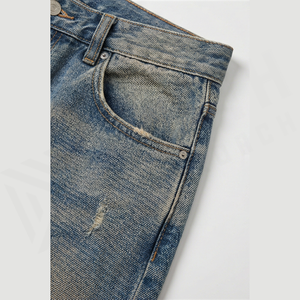 GENERSA SPORTS Jeans Rectos de Mezclilla para Hombre, Ligeros, Transpirables, de Alta Calidad, Estilo Hip Hop Otoñal, Cierre de Cremallera, Cintura Baja - Product Image 5