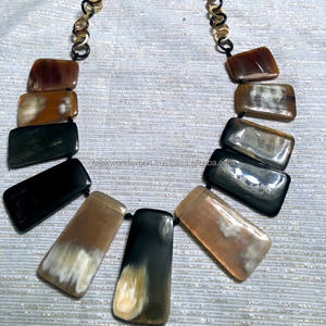 Venta caliente collar de cuerno de búfalo hecho a mano cuerno Natural joyería de moda de alta calidad collares de cuerno de búfalo por FWE - Product Image 6