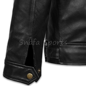 OEM Custom Design Men's Black Bomber <b>Jacket</b> New Style Premium Men Leather <b>Jacket</b> <b>Smart</b> Casual Winter High Quality <b>Jackets</b> - Product Image 4