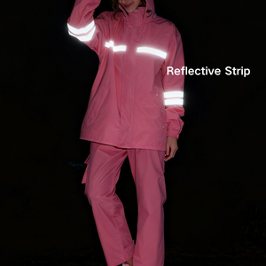 Traje Impermeable para Lluvia, Chaqueta y Pantalones, Conjunto Impermeable para Motocicleta, para Conducir al Aire Libre, Pesca, Camping, Senderismo, Ropa Impermeable para Mujer - Product Image 2