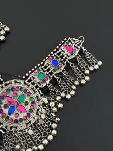 สร้อยคอทองแดงทำมือแบบดั้งเดิมของชาวอัฟกัน สไตล์วินเทจ ชนเผ่า โบฮีเมียน สำหรับผู้หญิง งานปาร์ตี้ เครื่องประดับแฟชั่น - Product Image 6