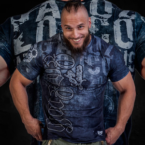 Camiseta de algodón para hombre, manga corta, sublimación, estampado DTF, peso pesado, 300 GSM, para invierno, moda, camisetas para hombre - Product Image 4