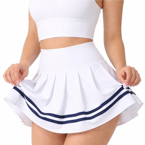 Women Breathable Pleated Mini Tennis <b>Skirt</b> High Waist Casual Sporty Fashion Design Polyester/Cotton Summer - Product Image 5