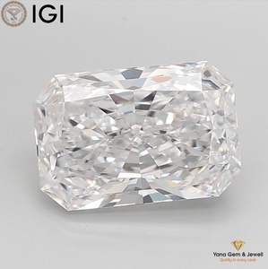 Diamant CVD cultivé en laboratoire de 3,50 carats, couleur D, clarté VVS1, taille radiant, certifié IGI pour pendentif Royal Brilliance - Product Image 1