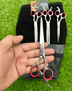 Ciseaux de coiffure professionnels SAAQAANS 5,5 pouces en acier inoxydable pour droitiers, ciseaux de sécurité pour effiler et texturiser les cheveux, 29 dents, lame de rasoir - Product Image 2
