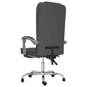 Silla de Oficina Ajustable de Poliéster Gris Oscuro para Masajes - Product Image 5