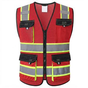 Chaleco de trabajo de alta visibilidad de calidad premium para adultos, diseño reflectante ligero, chaleco de trabajo de alta visibilidad para hombre para uso en fábrica - Product Image 1
