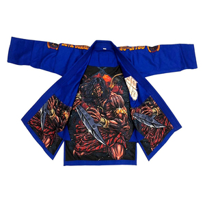 Uniforme de Artes Marciales Jiu Jitsu Gi, Traje de Entrenamiento BJJ Negro y Rojo, Ropa Deportiva Ligera y Resistente para Lucha - Product Image 6