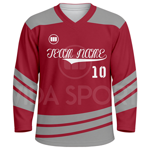 Custom Ice Hockey Apparel Set Sublimated Hockey Jerseys And Shorts Lightweight Durable Hockey Uniform Supplier For USA Team - Product Image 2