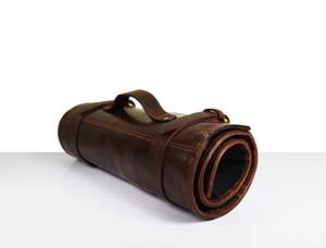 Rouleau de Couteaux de Chef en Cuir Véritable Personnalisé, Sac de Transport Durable pour Couteaux de Chef, Nouveau Design OEM LKR-0332 - Product Image 2