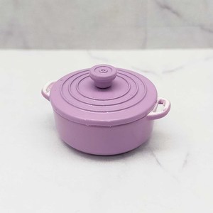 Mini pot en émail, ustensile de cuisine en métal, réplique de vaisselle en poterie pour scène de cuisine de maison de poupée, décoration DIY pour les 14 ans et plus - Product Image 3