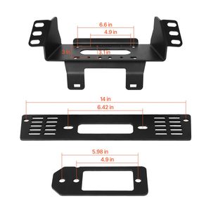 Support de treuil pour attelage de remorque Polaris Ranger (2010-2021) 907-1633 kg Capacité du treuil 3 options de montage - Product Image 1