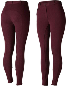 Pantalones de equitación para mujer con agarre de silicona – Pantalones ecuestres elásticos - Product Image 3