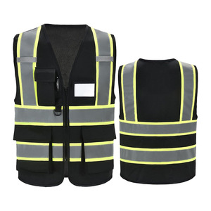 Chaleco de Seguridad Reflectante de Alta Visibilidad ANSI Clase 2, Impermeable, con Múltiples Bolsillos y Cierre de Cremallera para Trabajos de Construcción y Carreteras - Product Image 5