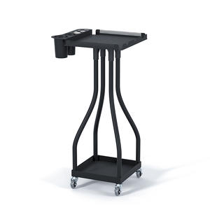 Carrito de Almacenamiento de Peluquería Rodante Moderno de Acero Inoxidable con Logotipo Personalizado, Carrito de Salón con Soporte para Tazón de Tinte para el Cabello - Product Image 2