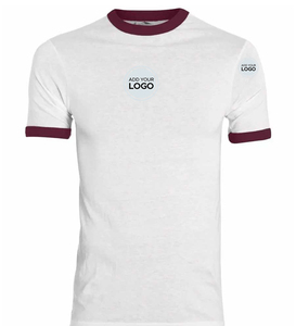 Cotton Ringer Letter Print Graphic Ringer Tee Top Streetwear Rapper Ringer Tee Top Wholesale - Product Image 3