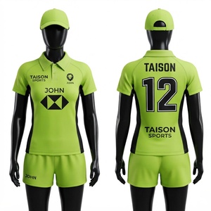 Uniforme de baseball en polyester premium 180 GSM, vert lime avec panneaux latéraux noirs, maillot d'équipe personnalisé, short, casquette, logo par transfert thermique - Product Image 1