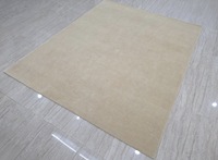 Tapis en laine beige doux, abstrait, tufté à la main, à poils ras épais, moderne, minimaliste, moelleux, antidérapant, écologique, antibactérien, adapté aux animaux domestiques