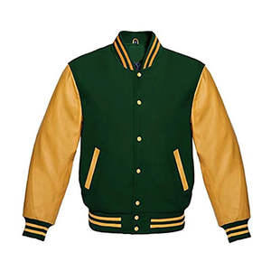Chaquetas Varsity de Algodón para Hombre con Logotipo Personalizado al por Mayor, de Secado Rápido, Transpirables y Adecuadas para la Temporada de Invierno, con Estilo Recortado - Product Image 3