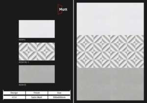 Azulejos cerámicos de pared de primera calidad de 300x600 mm para baño y cocina, con acabado brillante, mate, efecto azúcar tallado, diseño de pared interior de lujo. - Product Image 3