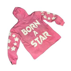 Sudadera con capucha desgastada con lavado ácido Vintage de algodón estampado de peso pesado logotipo personalizado hombres sudaderas con capucha casuales Uso de cremallera completa térmica - Product Image 3