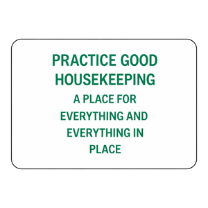 ป้ายเตือนพื้นเปียก Brady Good Housekeeping ขนาด 7x10 นิ้ว แบบพับได้ เพื่อความปลอดภัยในสถานที่ทำงาน - Product Image 1