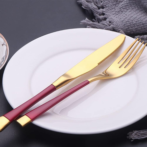 Ensemble de couverts en acier inoxydable miroir doré de qualité supérieure, collection vintage de fourchettes, cuillères et couteaux pour mariage et fêtes, au meilleur prix - Product Image 3