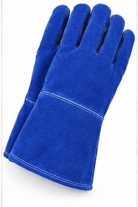 Gants de soudage TIG MIG MUBASHAR PRO GRIP INTERNATIONAL en cuir de vachette avec doublure polaire, protection contre les éclaboussures de métal fondu - Product Image 3
